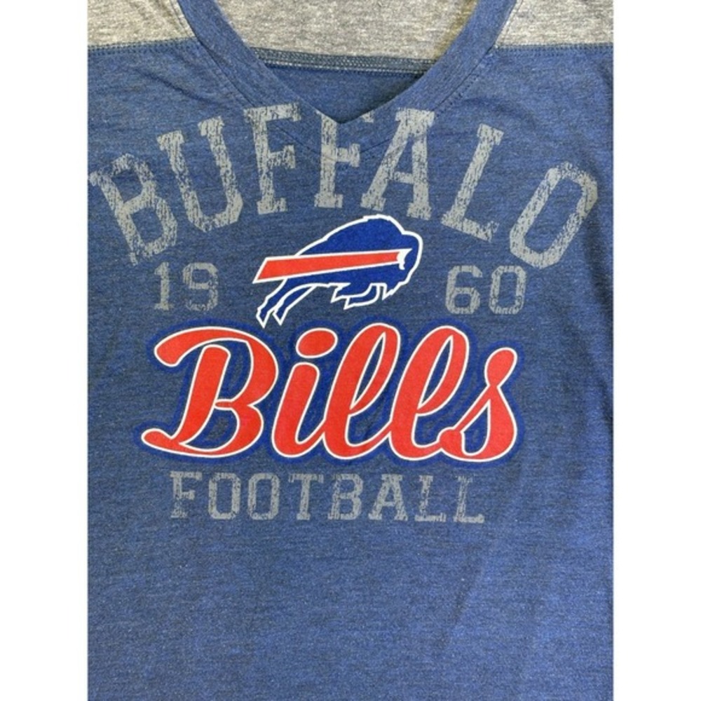 Buffalo Bills NFL Women's Long Sleeve T-Shirt‎ Size M Blue Red Gray - Picture 3 of 6